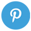 blue Pinterest icon